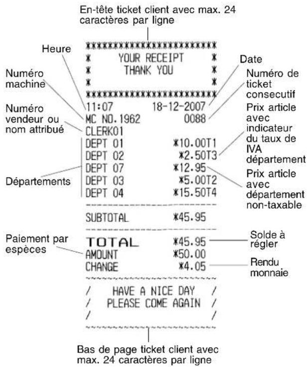OLIVETTI ECR 6920F - Echantillon ticket - 1