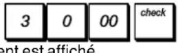 OLIVETTI ECR 6920F - Palement par cheque avec rendu monnaie - 5