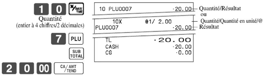 CASIO TKT500 - Multiplication de PLU - 1