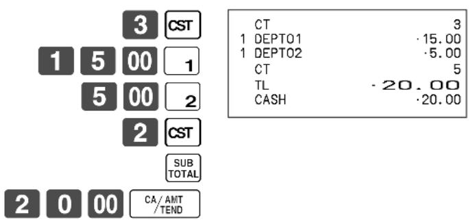 CASIO TKT500 - Opération Reçu - 1