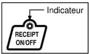 CASIO TKT500 - Commutateur de validation/invalidation de reçu - 1