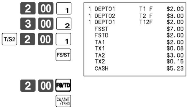 CASIO TKT500 - Opération Reçu - 1
