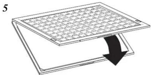 CASIO TK6000 - Comment installer une feuille de menu dans le cadre de feuille (tk-6000 seulement) - 4