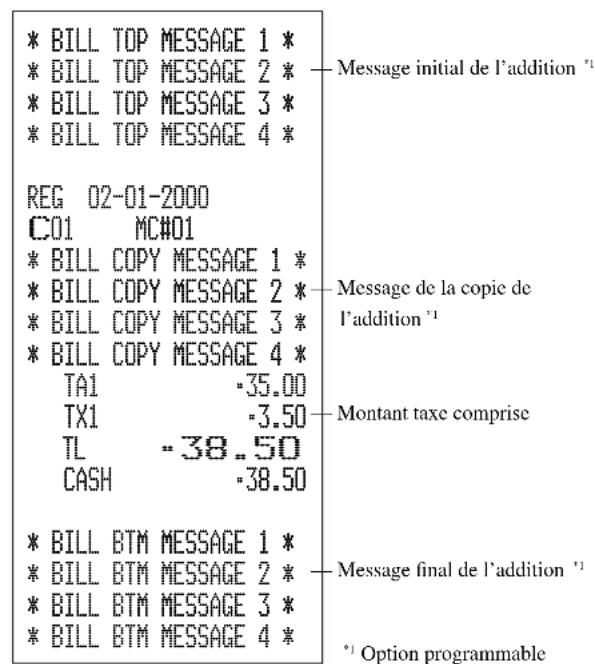 CASIO TK6000 - Opération reçu - 2