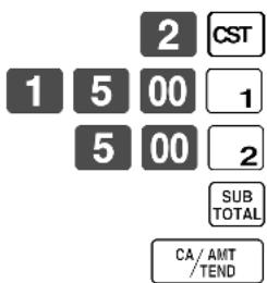CASIO TK6000 - Opération reçu - 1