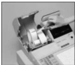 CASIO TK6000 - Pour remplacer le rouleau de reçus - 1