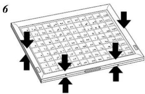 CASIO TK6000 - Comment installer une feuille de menu dans le cadre de feuille (tk-6000 seulement) - 5
