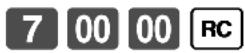 CASIO TK6000 - Opération reçu - 2