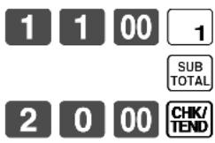 CASIO TK6000 - Opération reçu - 1