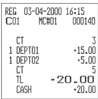 CASIO TK6000 - Opération reçu - 4
