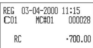 CASIO TK7000 - Opération Reçu - 2