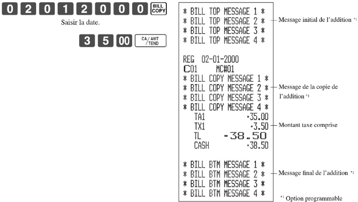 CASIO TK7000 - Opération Reçu - 2