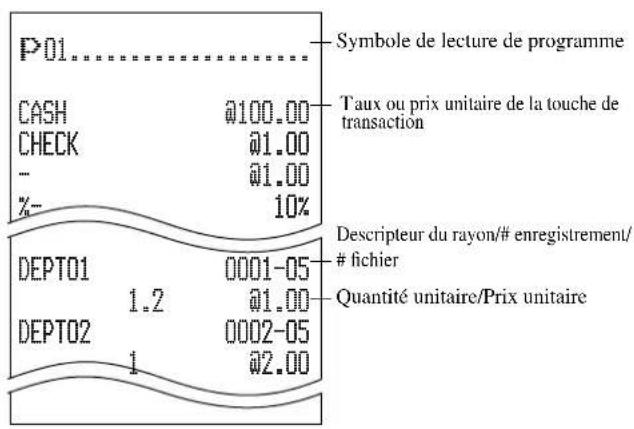 CASIO TK7000 - Lecture du programme de la caisse enregistreuse - 2