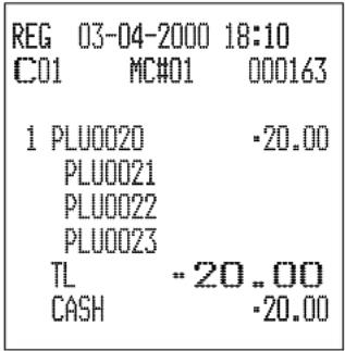 CASIO TK7000 - Exemple (PLU de préparation) - 3