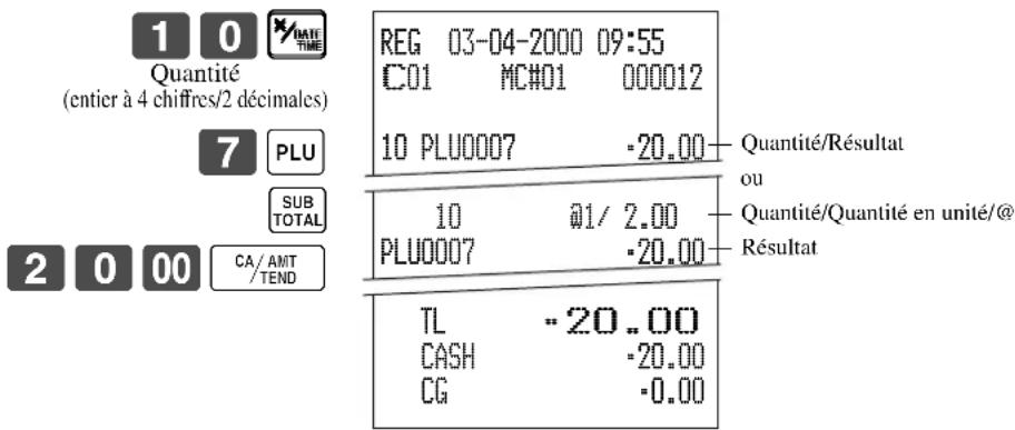 CASIO TK7000 - Multiplication de PLU - 1