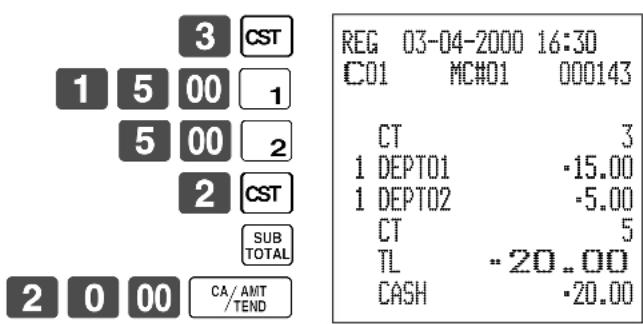CASIO TK7000 - Opération Reçu - 1