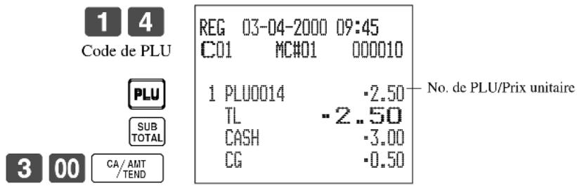 CASIO TK7000 - Vente d'articles uniques de PLU - 1