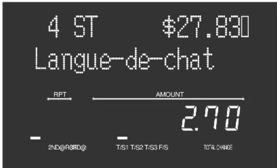 CASIO TK7000 - Panneau d'affichage - 1
