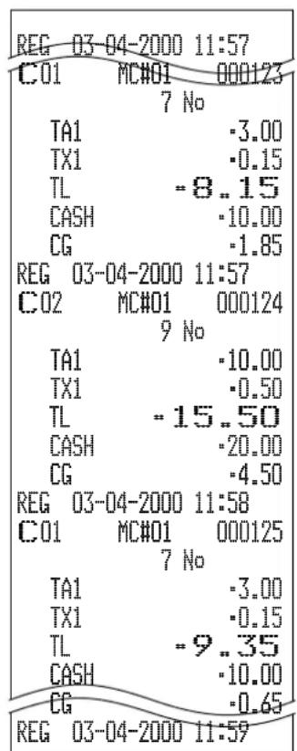 CASIO TK7000 - Comment interpréter les sorties d'imprimante - 3