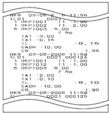 CASIO SES2000 - Comment lire les sorties d'imprimante - 3