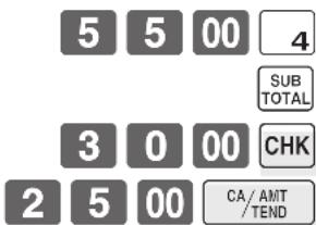 CASIO SES2000 - Soumission mixte (espèces et chèque) - 1