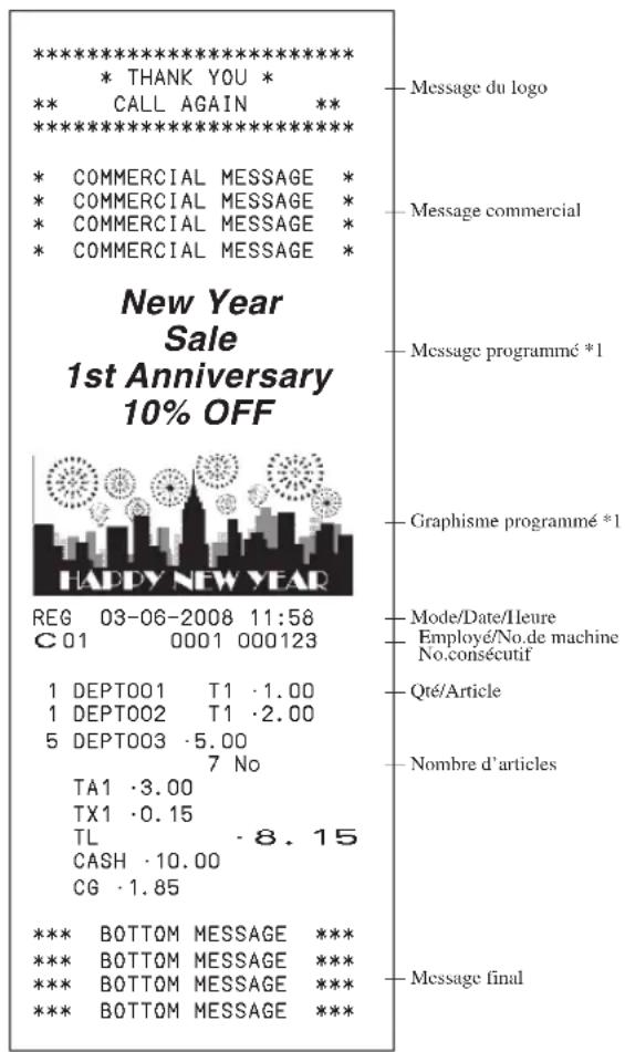 CASIO SES2000 - Comment lire les sorties d'imprimante - 1