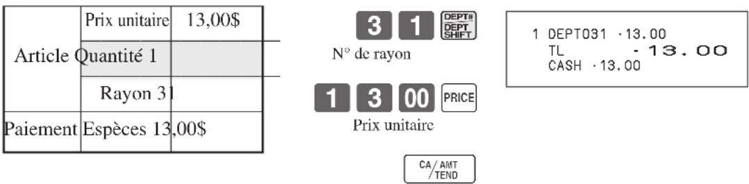 CASIO SES2000 - Numéro de rayon - 1