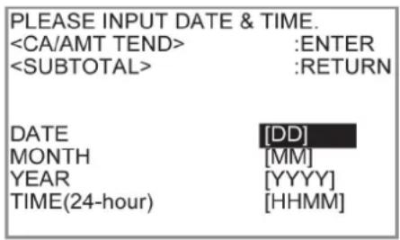 CASIO SES400 - Réglage de la date, de l'heure et de la table de taxa - 3