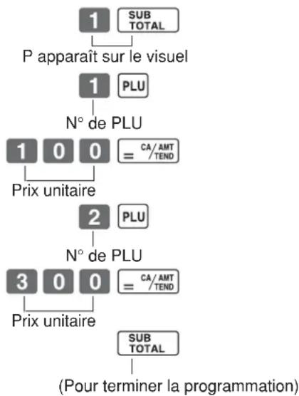 CASIO SES10 - 1-8-2 Prix unitaires des PLU - 1