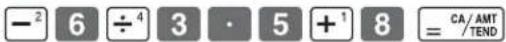 CASIO SES10 - 1-1 Example de calcul - 4