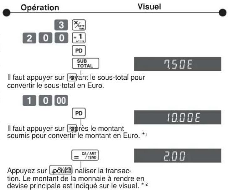 CASIO SES10 - 9-7 Enregistrement avec conversion de devise - 1