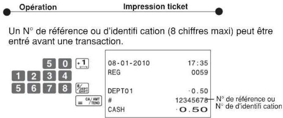 CASIO SES10 - 2-8-4 Enregistrement d'un numero d'identificatior - 1
