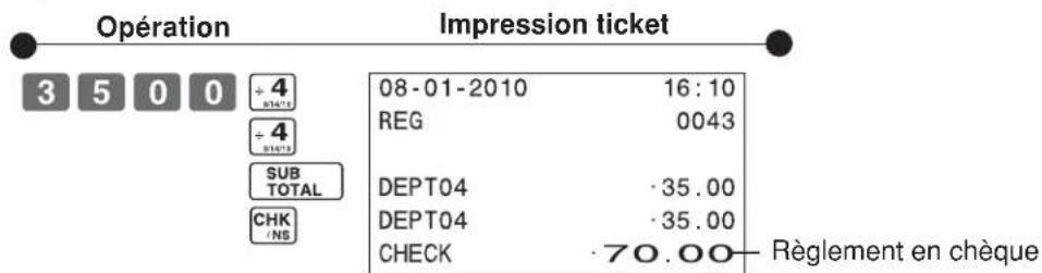 CASIO SES10 - 2-3 Règlement par cheque - 1