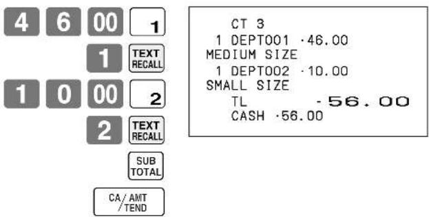 CASIO SEC300 - Rappel de texte - 1