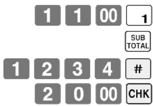CASIO SEC300 - OPÉRATION TICKET - 1