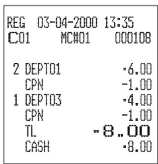 CASIO CE7000 - Opération Reçu - 2