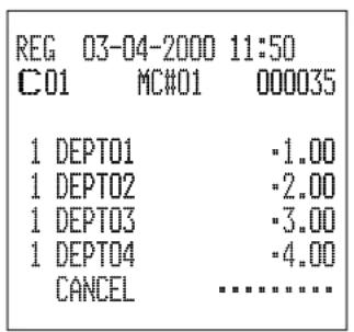 CASIO CE7000 - Opération Reçu - 2