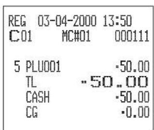 CASIO CE7000 - Opération Reçu - 2