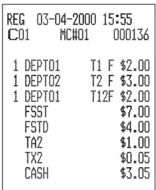 CASIO CE7000 - Opération Reçu - 3