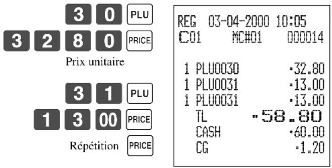 CASIO CE7000 - Opération Reçu - 1