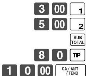 CASIO CE7000 - Opération Reçu - 1