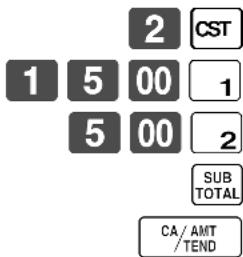 CASIO CE7000 - Opération Reçu - 1