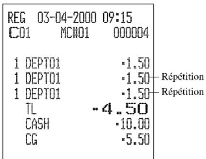 CASIO CE7000 - Opération Reçu - 2