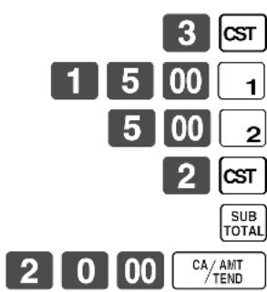 CASIO CE7000 - Opération Reçu - 1