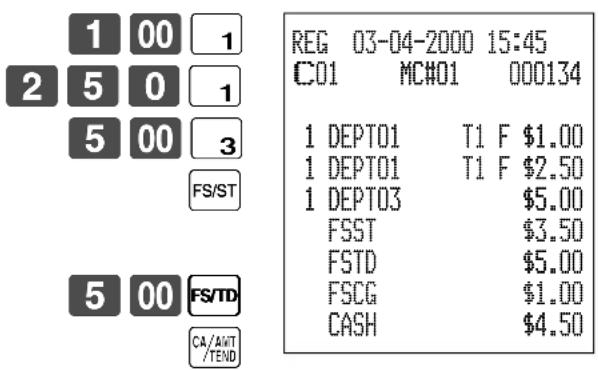 CASIO CE7000 - Opération Reçu - 1
