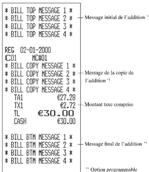 CASIO CE7000 - Opération Reçu - 2
