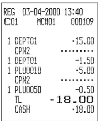 CASIO CE7000 - Opération Reçu - 3