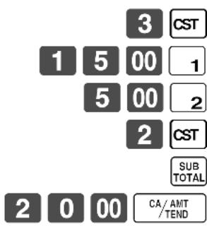 CASIO CE7000 - Opération Reçu - 1