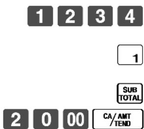 CASIO CE7000 - Opération Reçu - 1