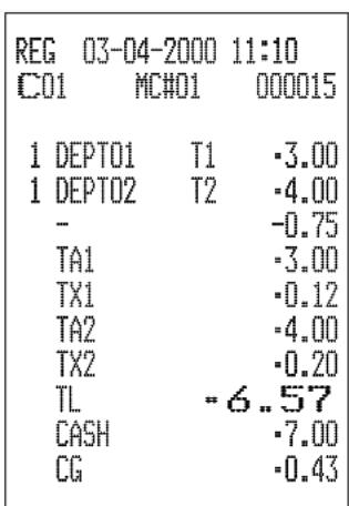 CASIO CE6100 - Opération Reçu - 2